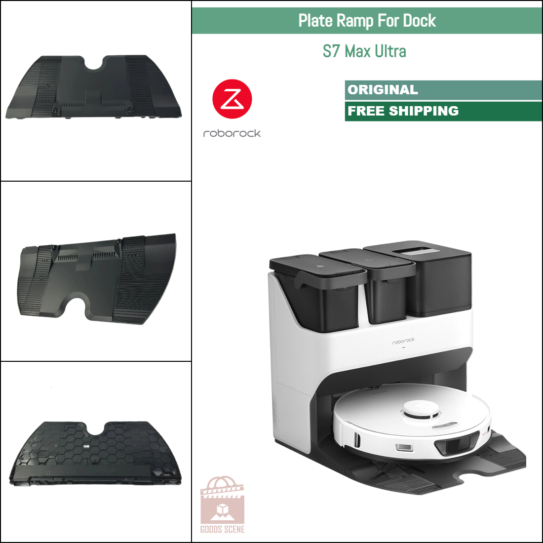 Roborock S7 Max Ultra | Original Spare Parts & Accessories For Auto-Empty Wash Fill Dock: Ramp Plate