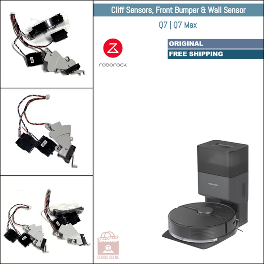 Roborock Q7, Q7 Max | Original Spare & Repair Parts: Right & Left Cliff Sensors, Front Bumper & Wall Sensor Assembly