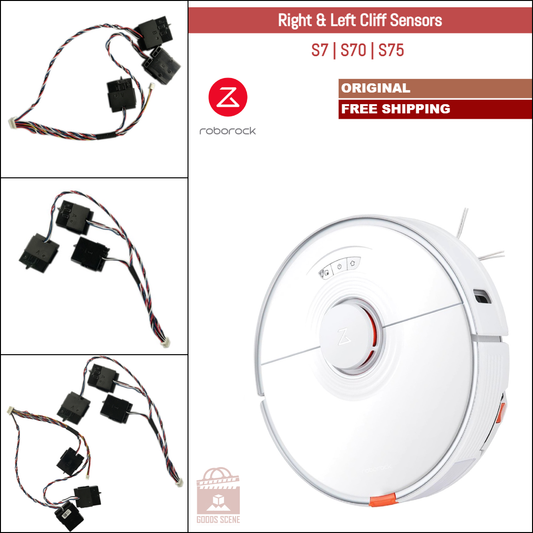 Roborock S7, S70 | Original Spare & Repair Parts: Right & Left Cliff Sensors Bumper Assembly