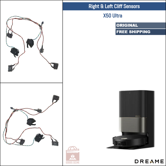 Dreame X50 Ultra | Original Spare & Repair Parts: Right & Left Cliff Sensors Bumper Assembly