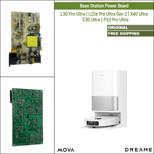 Dreame L30 Pro Ultra, L10s Pro Ultra Gen 2, X40 Ultra, MOVA E30 Ultra, P10 Pro Ultra | Original Spare & Repair Parts For Auto Dock: Base Station Power Board
