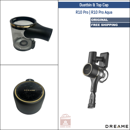 Dreame R10 Pro, R10 Pro Aqua | Original Spare Parts & Accessories: Dustbin & Top Cap