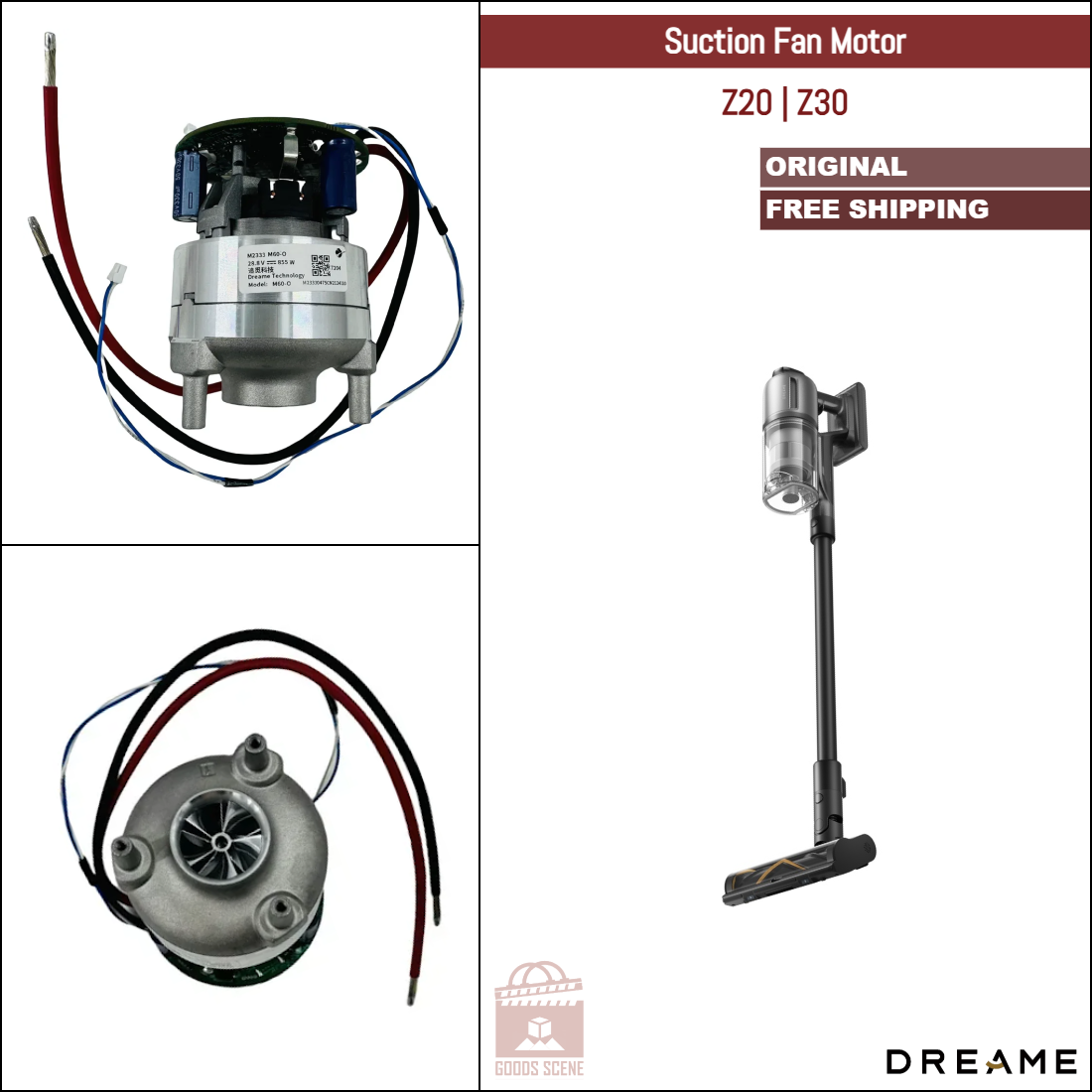 Dreame Z20, Z30 | Original Spare & Repair Parts: Main Fan Motor