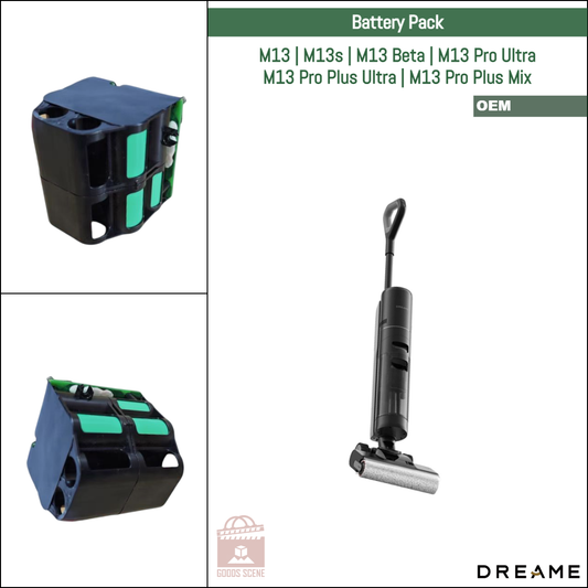 Dreame M13, M13s, M13 Beta, M13 Pro Ultra, M13 Pro Plus Ultra, M13 Pro Plus Mix | Original Spare & Repair Parts: OEM Battery Pack Replacement