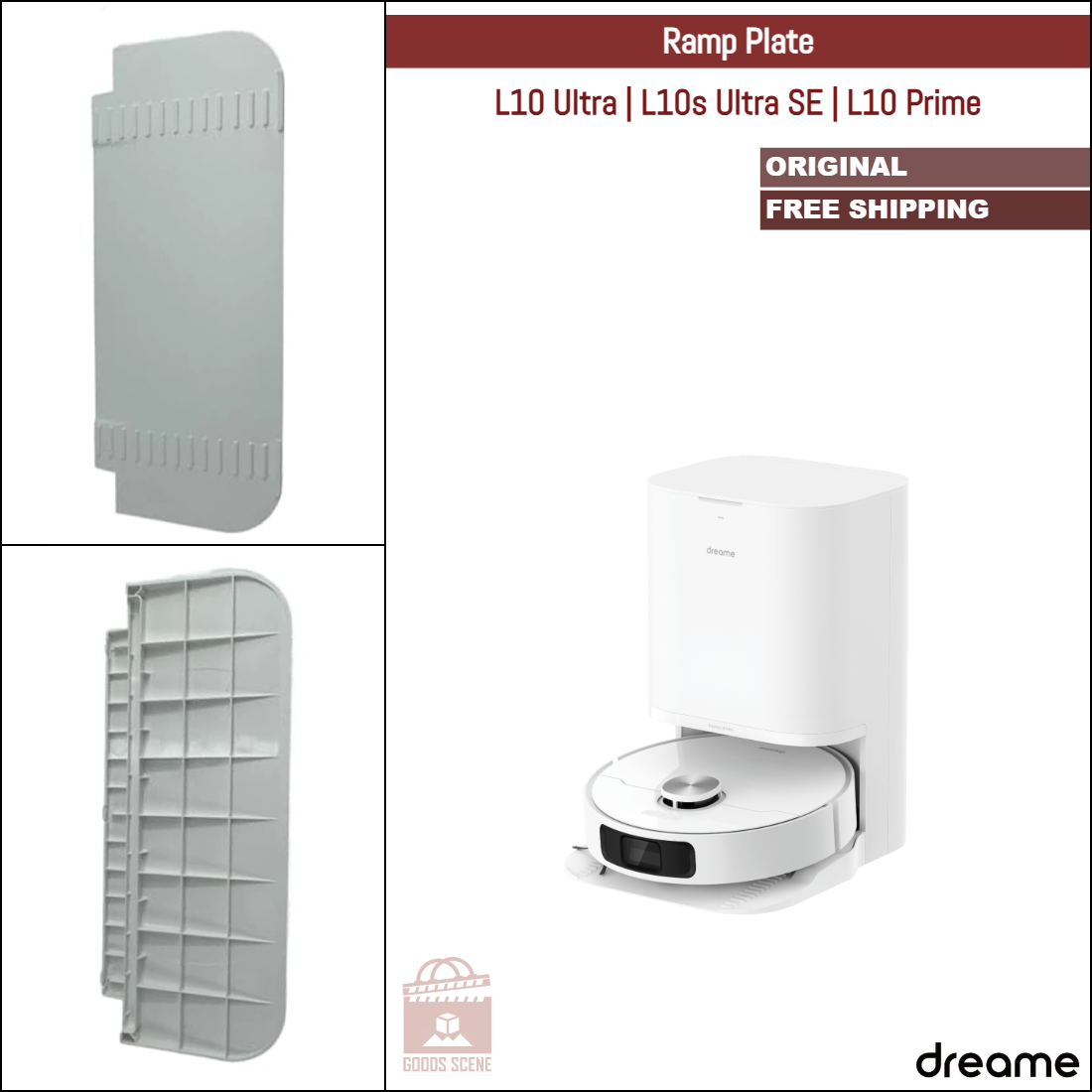 Dreame L10 Ultra, L10s Ultra SE, L10 Prime | Original Spare Parts & Accessories For Auto Dock: Ramp Plate