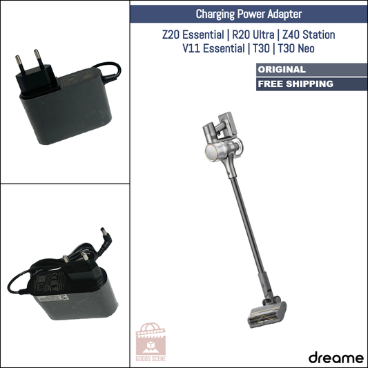 Dreame Z20 Essential, R20 Ultra, Z40 Station, V11 Essential, T30, T30 Neo | Original Spare & Repair Parts: Charging Power Adapter