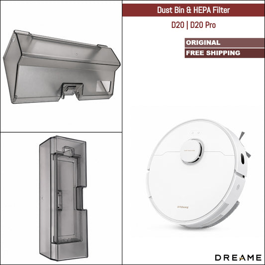 Dreame D20, D20 Pro | Original Spare Parts & Accessories: Dustbin Dust Box with HEPA Filter