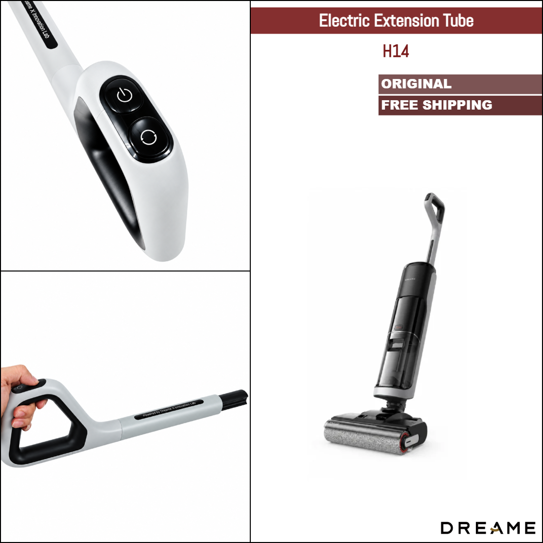 Dreame H14 | Original Spare & Repair Parts: Electric Rod Wand Extension