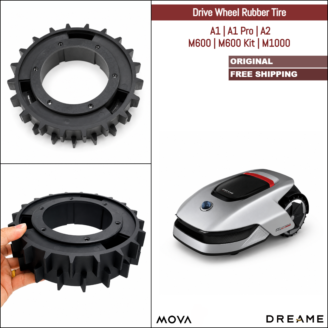 Roborock S4 Max, S5 Max, S6 Pure, S6 MaxV, S7 Pro, S8, Q5, Q7, Q Revo und verschiedene Modelle | Original Ersatz- und Reparaturteile: Omnidirektionales Vorderrad