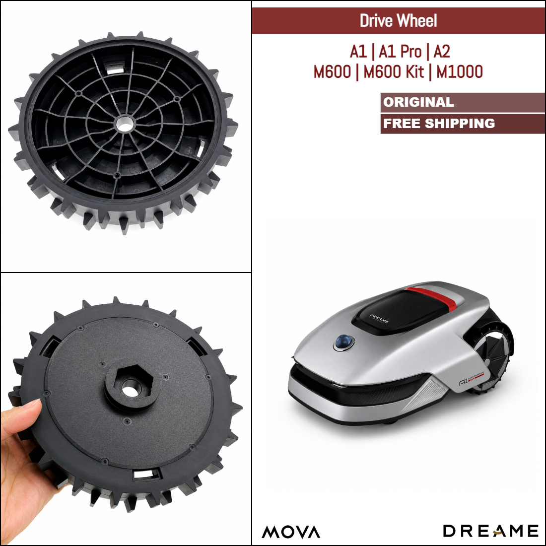 Roborock S4 Max, S5 Max, S6 Pure, S6 MaxV, S7 Pro, S8, Q5, Q7, Q Revo und verschiedene Modelle | Original Ersatz- und Reparaturteile: Omnidirektionales Vorderrad