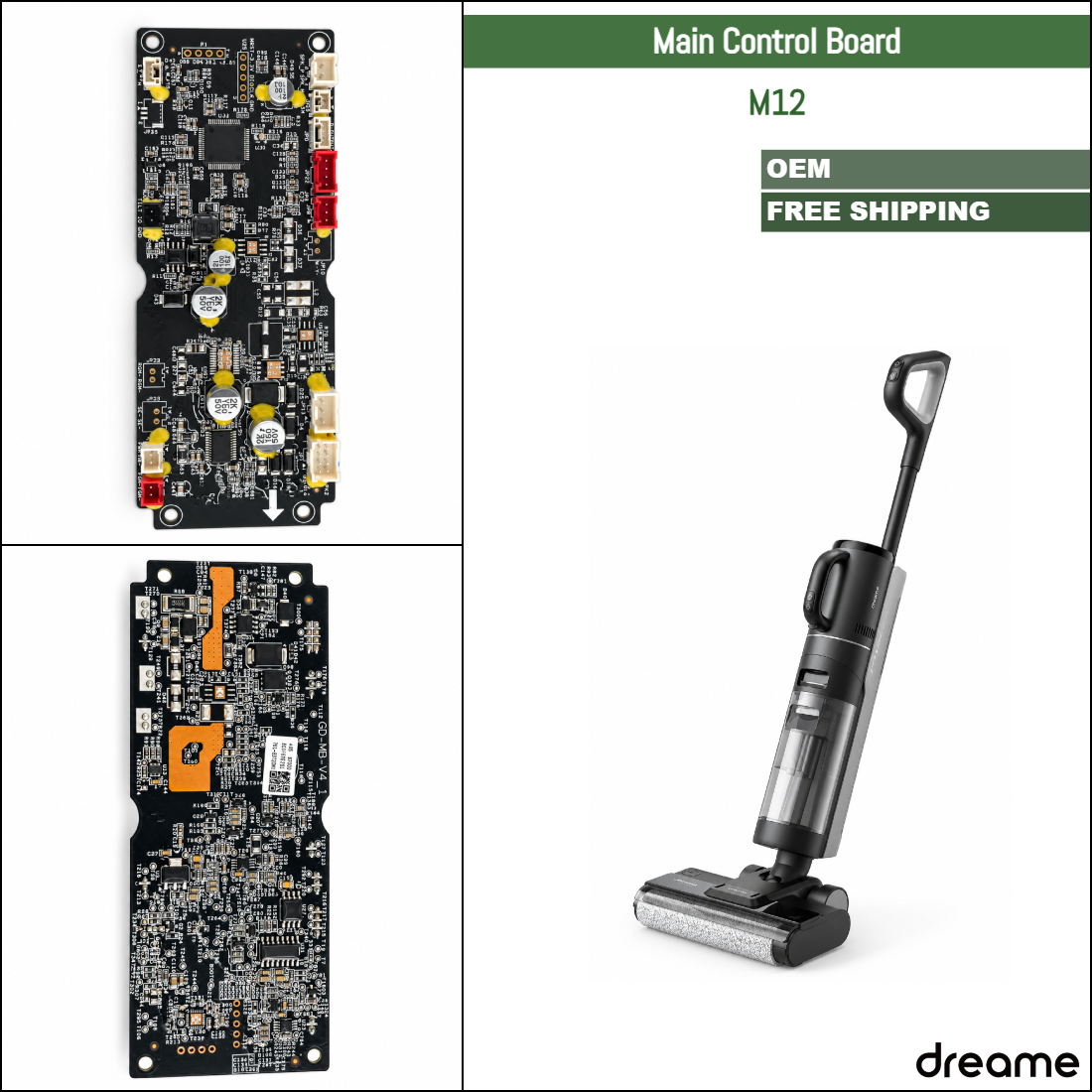 Dreame M12 | Original Spare & Repair Parts For Dock: Main Control Board
