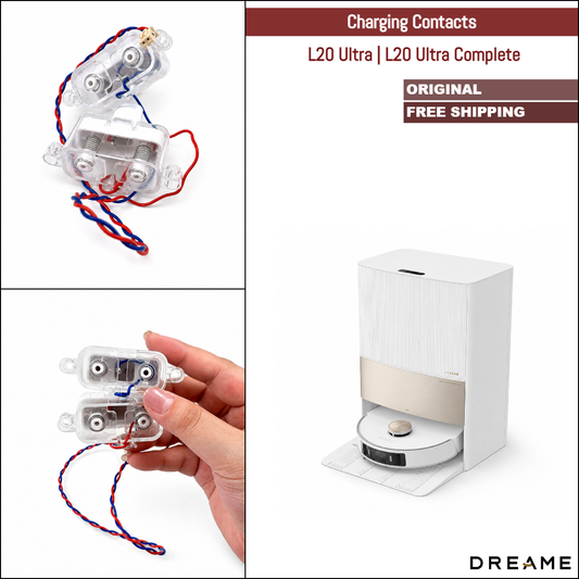 Dreame L20 Ultra, L20 Ultra Complete | Original Spare Parts & Accessories For Auto Dock: Charging Contacts, White