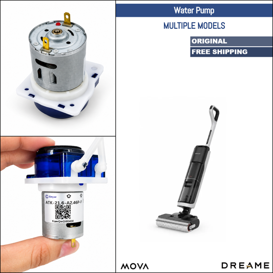 Dreame H12 Pro Ultra, H13 Pro, H14, H15 Pro, MOVA M10, Trouver & Various Models | Original Spare & Repair Parts: Electric Water Pump Assembly, Without Cover