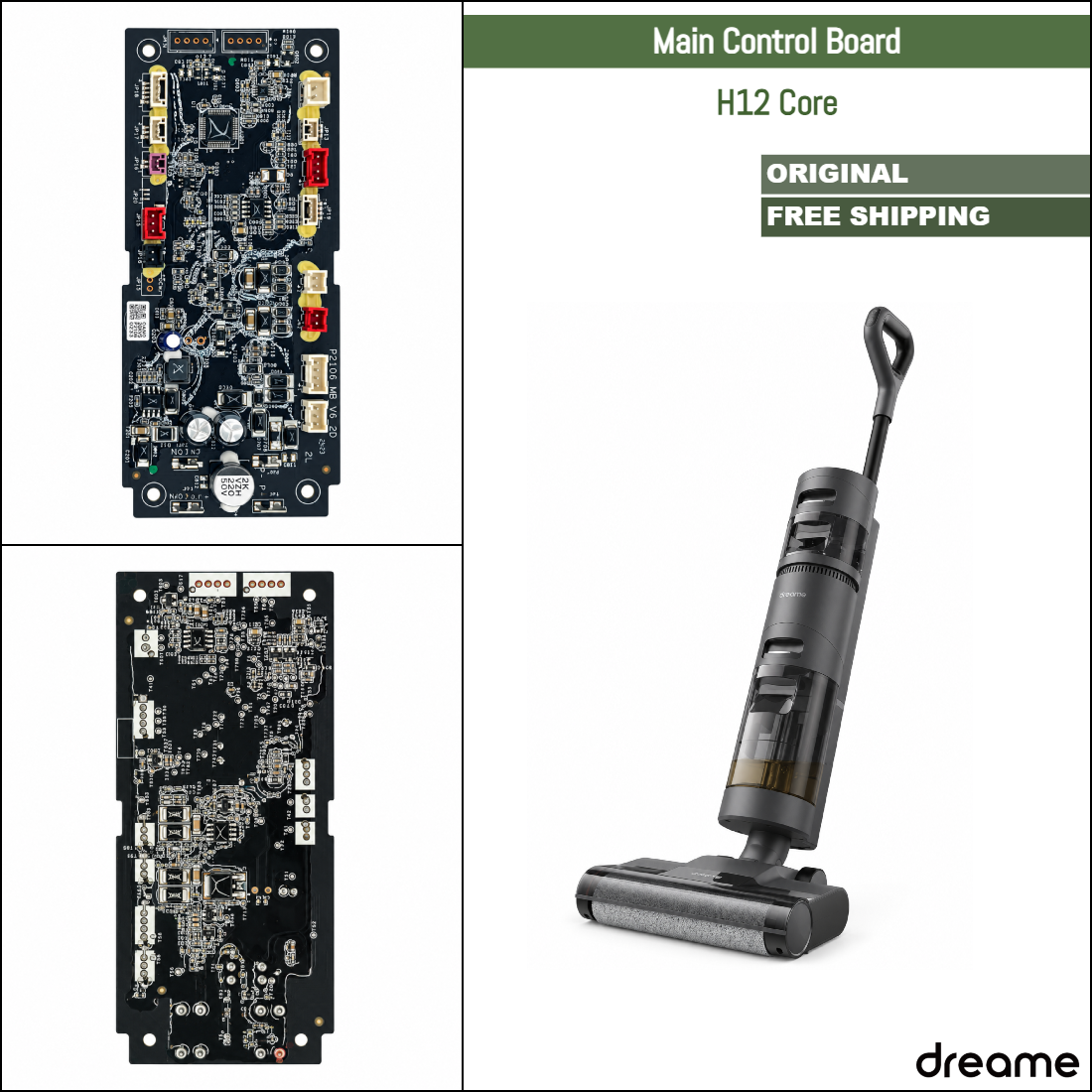 Roborock Dyad, U10 | Originale reservedeler og reparasjonsdeler: Spear hovedkort hovedkort, 220V
