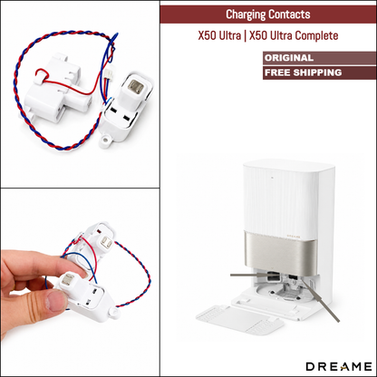 Dreame X50 Ultra, X50 Ultra Complete | Original Spare Parts & Accessories For Auto Dock: Return Charging Contacts