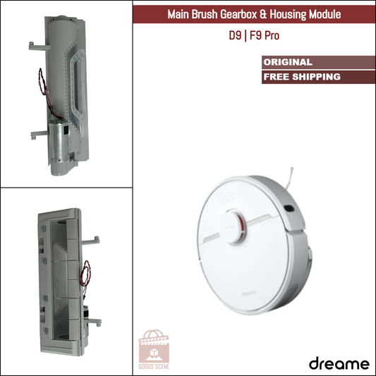 Dreame D9, F9 Pro | Original Spare & Repair Parts: Main Brush Gearbox Motor With Housing