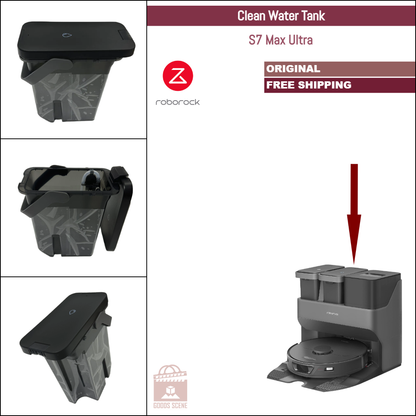 Roborock S7 MaxV Ultra, S7 Pro Ultra | Original-Ersatzteile und Zubehör für die automatische Wasch- und Füllstation: Wassertanks, Tankfilter, Rampenplatte und Staubbehälterabdeckung