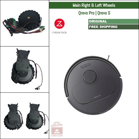 Roborock Qrevo Pro, Qrevo S | Original Spare & Repair Parts: Main Right & Left Wheels