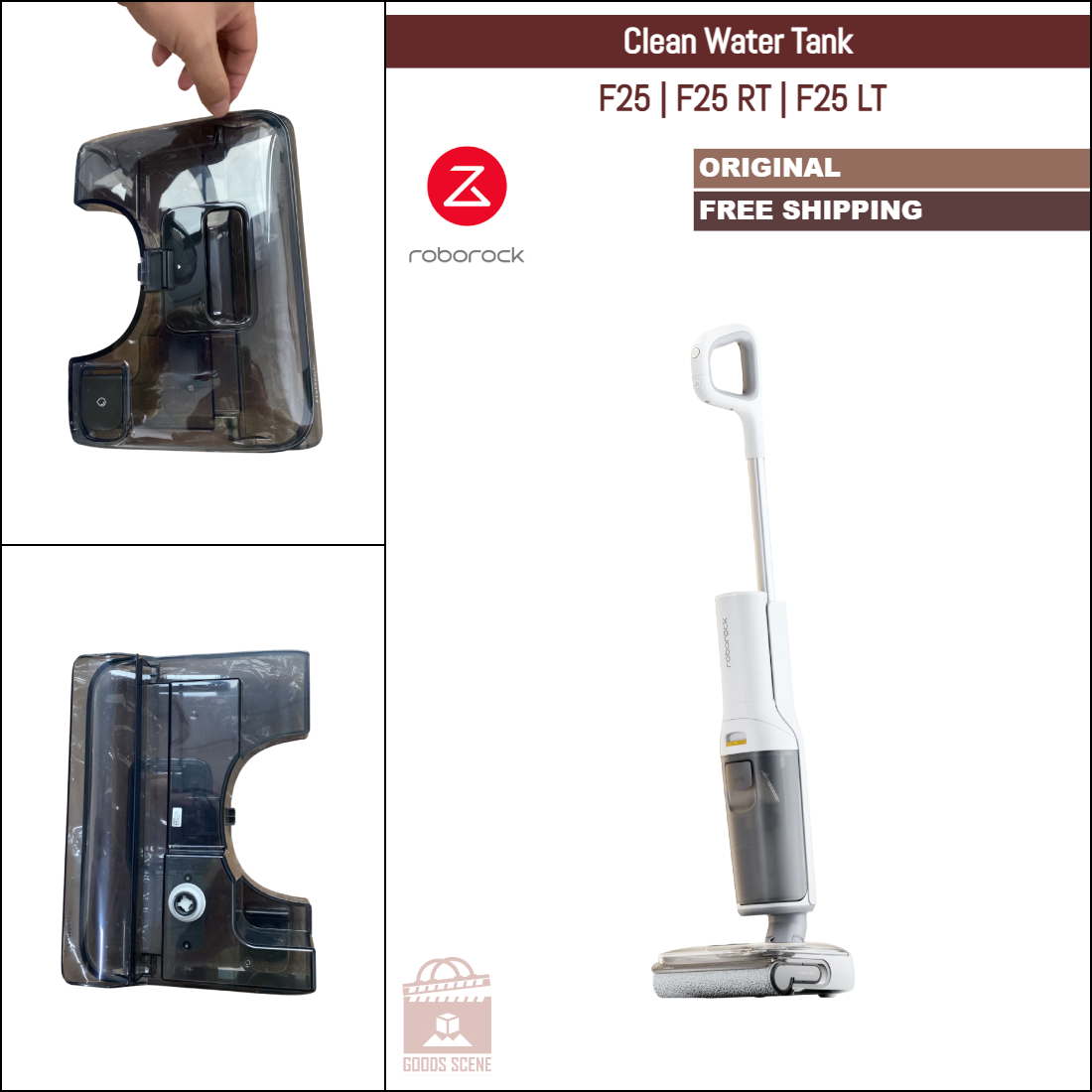 Roborock F25, F25 RT, F25 LT | Original Spare & Repair Parts: Clean Water Tank