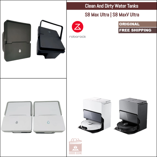 Roborock S8 Max Ultra, S8 MaxV Ultra, G20s | Original Spare Parts & Accessories For Auto Dock: Clean And Dirty Water Tanks