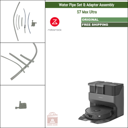 Roborock S7 Max Ultra | Original Spare & Repair Parts For Auto Dock: Water Pipes Set & Adapter Assembly