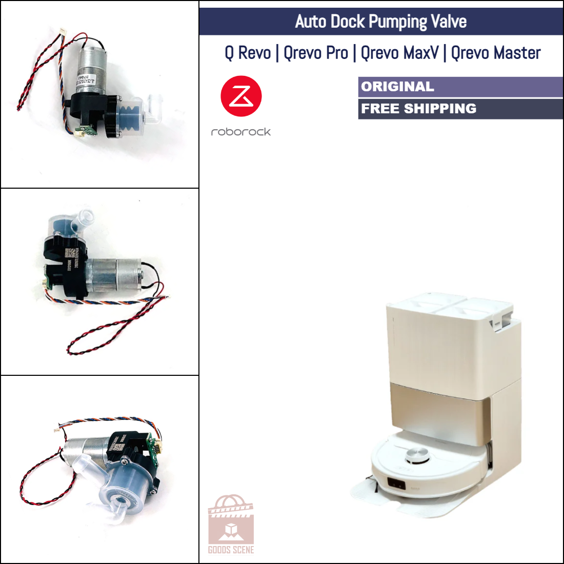 Roborock Q Revo, Qrevo Pro, Qrevo MaxV, Qrevo Master | Original Spare & Repair Parts For Auto Empty Dock: Water Pumping Valve
