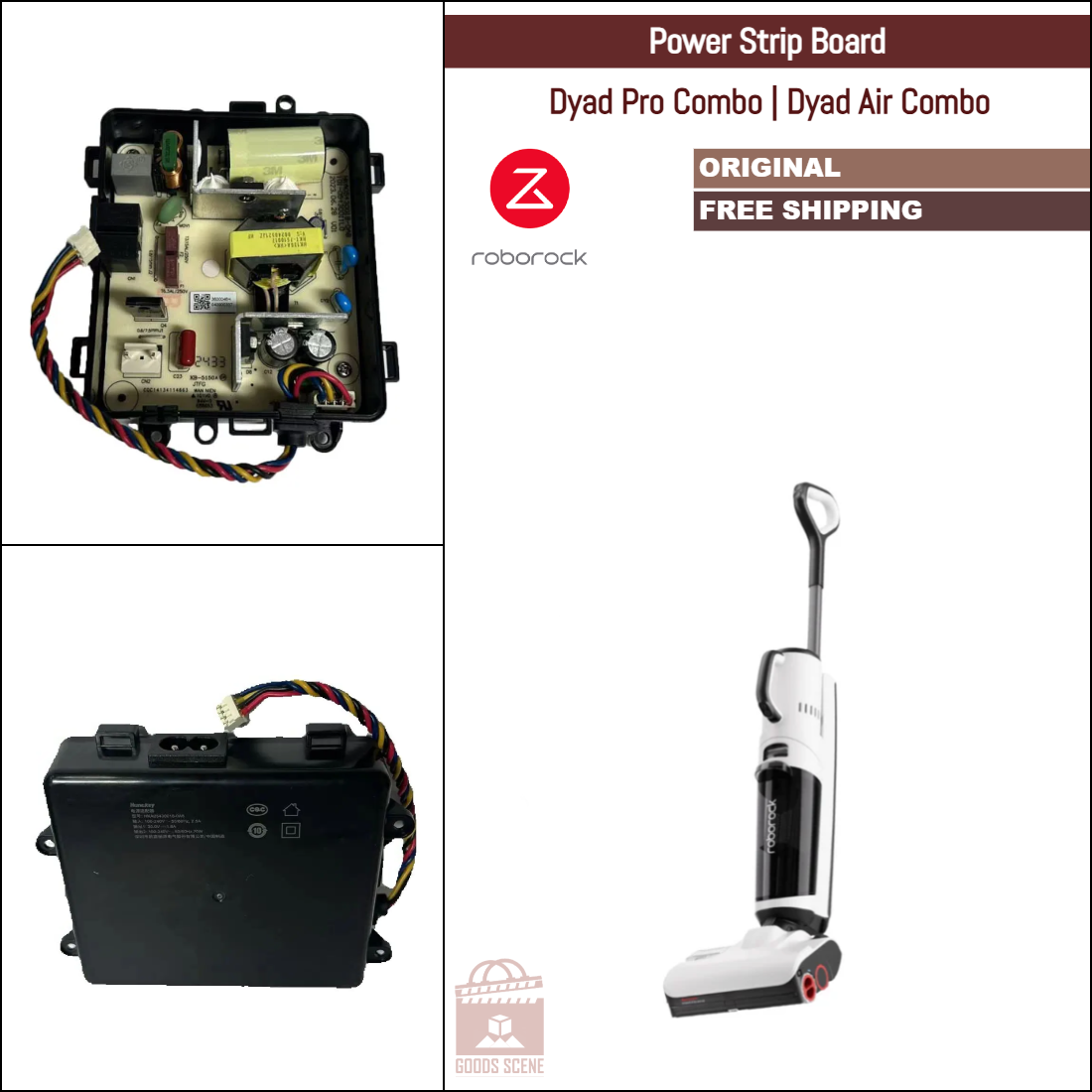 Roborock Dyad Pro Combo, Dyad Air Combo | Original Spare & Repair Parts: Power Strip Board