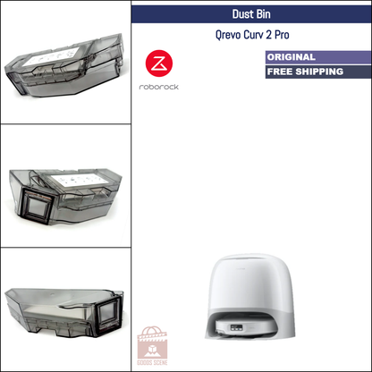 Roborock Qrevo Curv 2 Pro | Original Spare Parts & Accessories: Dustbin Dust Box