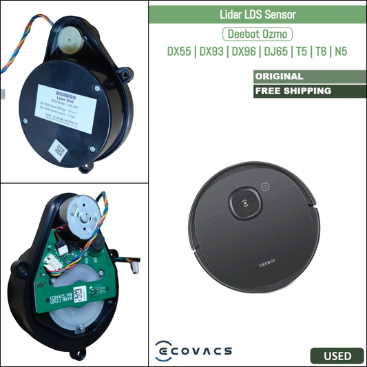 Ecovacs Deebot Ozmo DX55, DX93, DX96, DJ65, T5, T8, N5 | Original Used Spare & Repair Parts: LDS Laser Lidar Sensor