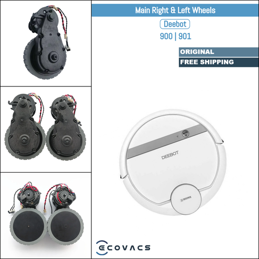 Ecovacs Deebot 900, 901 | Original Spare & Repair Parts: Main Right & Left Wheels