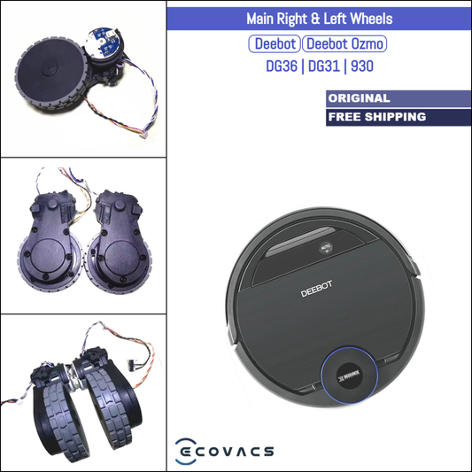 Ecovacs Deebot DG36, DG31, Deebot Ozmo 930 | Original Spare & Repair Parts: Main Right & Left Wheels