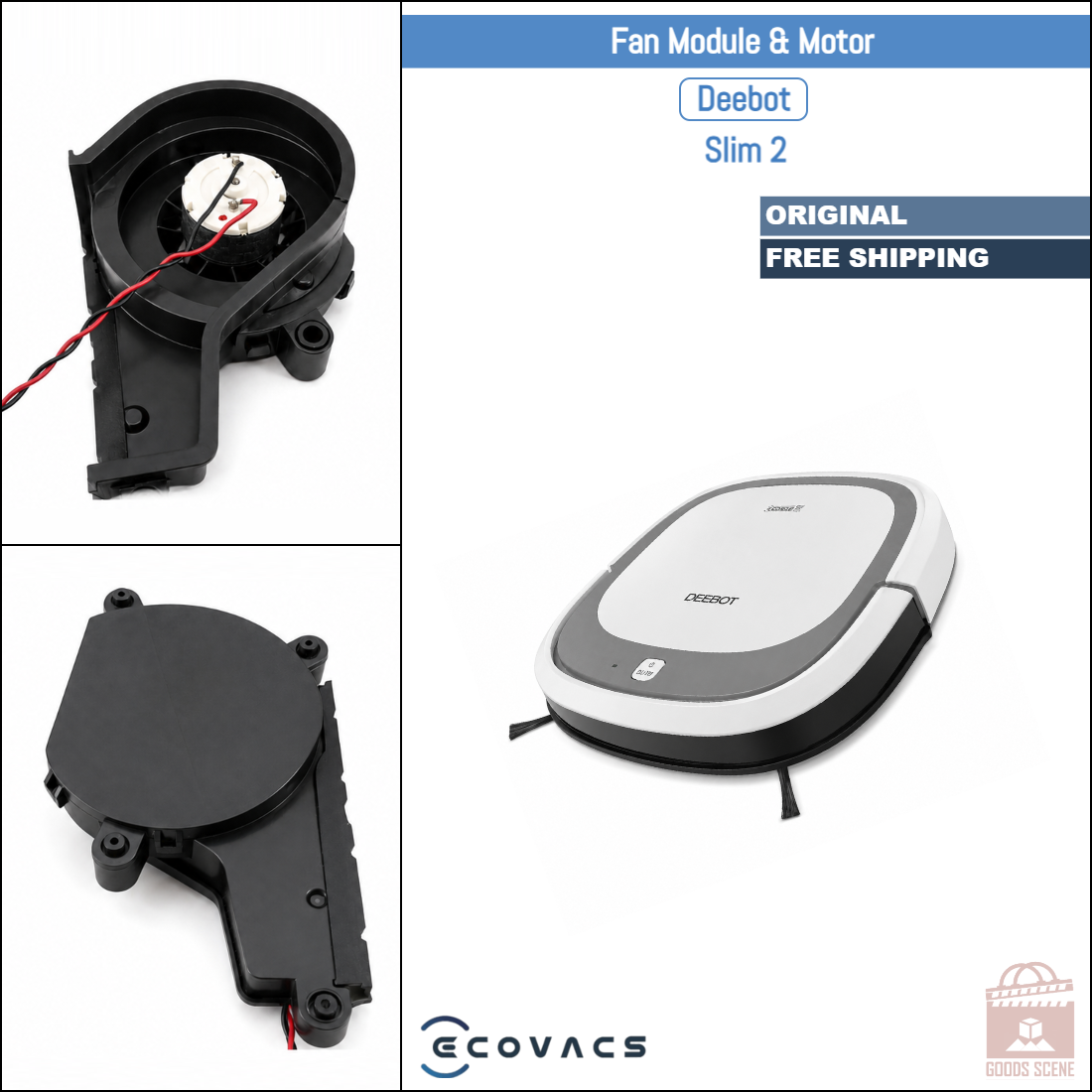 Roborock S5, S6 | Original Ersatz- und Reparaturteile: Hauptbürsten-Getriebemotor