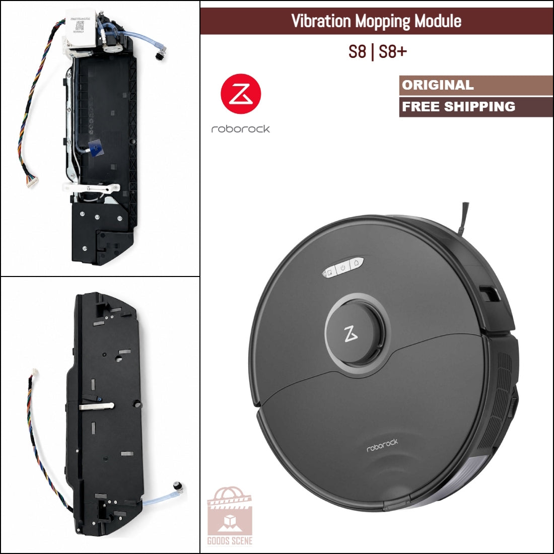 Roborock S7, S7 Max Ultra, S7 MaxV Ultra, S7 Pro Ultra, S8 Pro Ultra | Original Ersatz- &amp; Reparaturteile: Vibrierendes Wischmodul