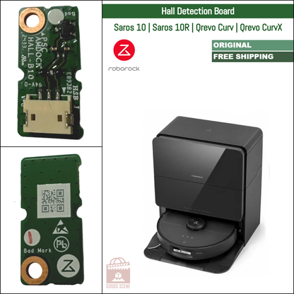 Roborock Saros 10, Saros 10R, Qrevo Curv, Qrevo CurvX | Original Spare & Repair Parts For Auto Empty Dock: Hall Detection PCB Sensor Board
