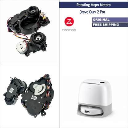 Roborock Qrevo Curv 2 Pro | Original Repair Parts: FlexiArm Left & Right Spinning Mops Rack Gearbox Motors