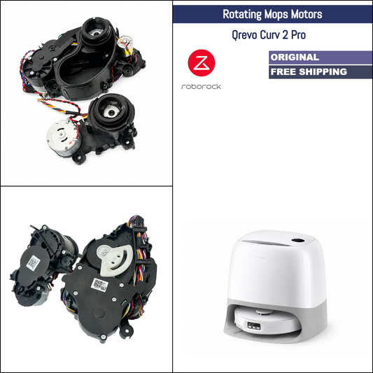 Roborock Qrevo Curv 2 Pro | Original Repair Parts: FlexiArm Left & Right Spinning Mops Rack Gearbox Motors