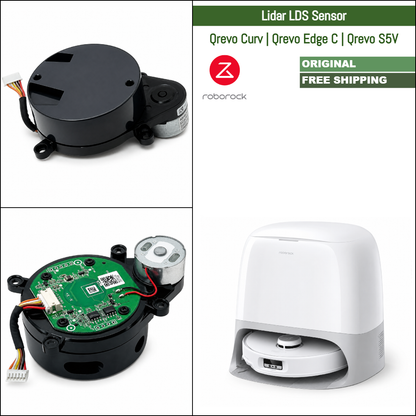 Roborock S8, S8 Pro, S8 Max, S8 MaxV, S7 Max, S7 MaxV, Q Revo, Q5, Q7 und Q8 Serien | Originale Ersatz- und Reparaturteile: Gängiger LDS-Laser-Lidar-Sensor