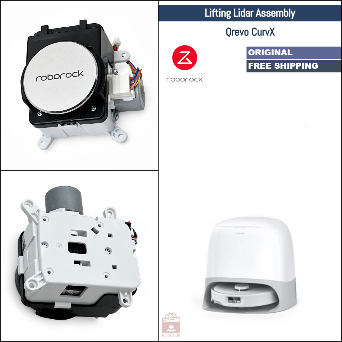 Roborock S8, S8 Pro, S8 Max, S8 MaxV, S7 Max, S7 MaxV, Q Revo, Q5, Q7 und Q8 Serien | Originale Ersatz- und Reparaturteile: Gängiger LDS-Laser-Lidar-Sensor