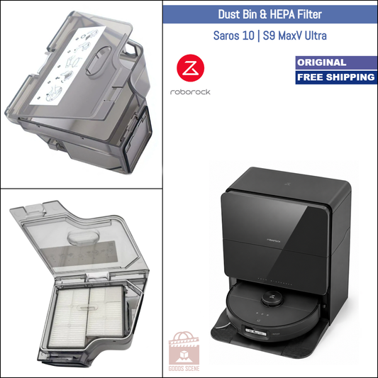 Roborock Saros 10, S9 MaxV Ultra | Original Spare Parts & Accessories: Dustbin Dust Box with HEPA Filter