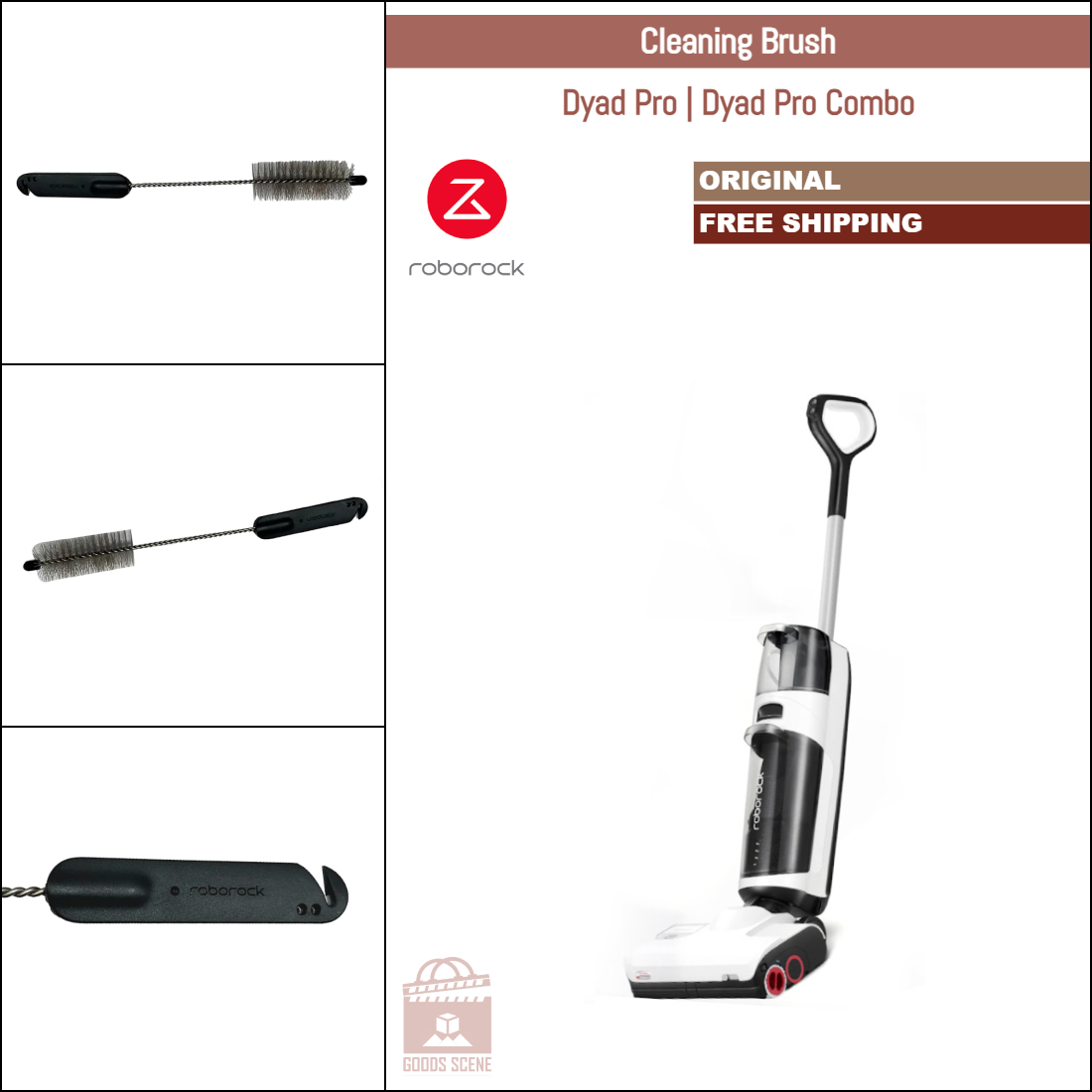 Roborock Dyad Pro, Dyad Pro Combo | Original Spare Parts & Accessories: Cleaning Brush