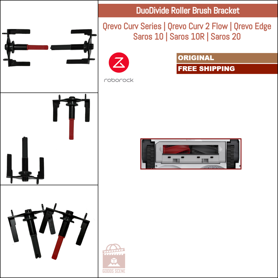Roborock S5 Max | Originale reservedeler: Utskifting av bunnbatterideksel