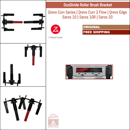 Roborock Qrevo Curv Series, Qrevo Curv 2 Flow, Qrevo Edge, Saros 10, Saros 10R, Saros 20 | Original Spare Parts: Dual Roller Brush Bracket