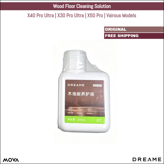 Dreame X40 Pro Ultra, X30 Pro Ultra, X50 Pro, MOVA | Original Consumable Parts & Accessories: AWH16 Wood Floor Care Solution 200ML