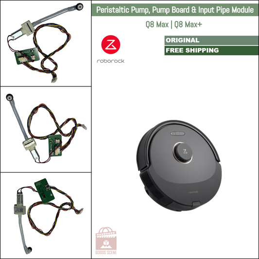 Roborock Q8 Max, Q8 Max+ | Original Spare & Repair Parts: Peristaltic Pump, Pump Board & Input Pipe