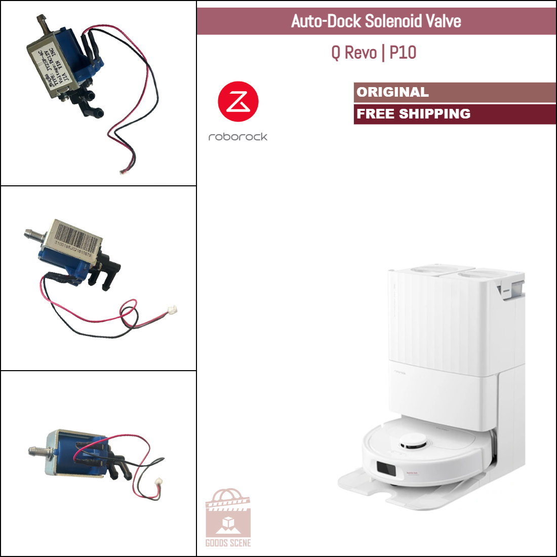 Roborock Q Revo, P10 | Original Spare Parts & Accessories For Auto Dock: Solenoid Valve