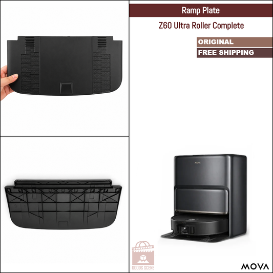 MOVA Z60 Ultra Roller Complete | Original Spare Parts & Accessories For Auto Dock: Ramp Plate, Black