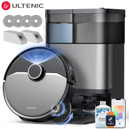 Ultenic MX50 All-in-One Robot Vacuum Cleaner & Mop | 20000Pa Suction, Hot Water Mop Washing & Auto-Empty Station