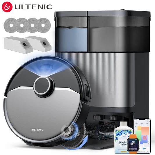 Ultenic MX50 All-in-One Robot Vacuum Cleaner & Mop | 20000Pa Suction, Hot Water Mop Washing & Auto-Empty Station