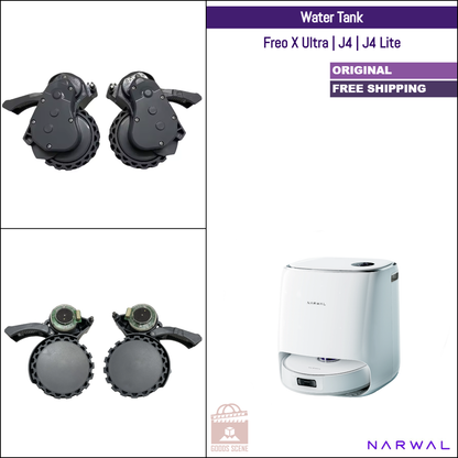 Roborock S7 Max Ultra, S7 MaxV Ultra, Q5, Q7, Q Revo, Q Revo MaxV | Originale reserve- og reparasjonsdeler: Høyre og venstre hovedhjul