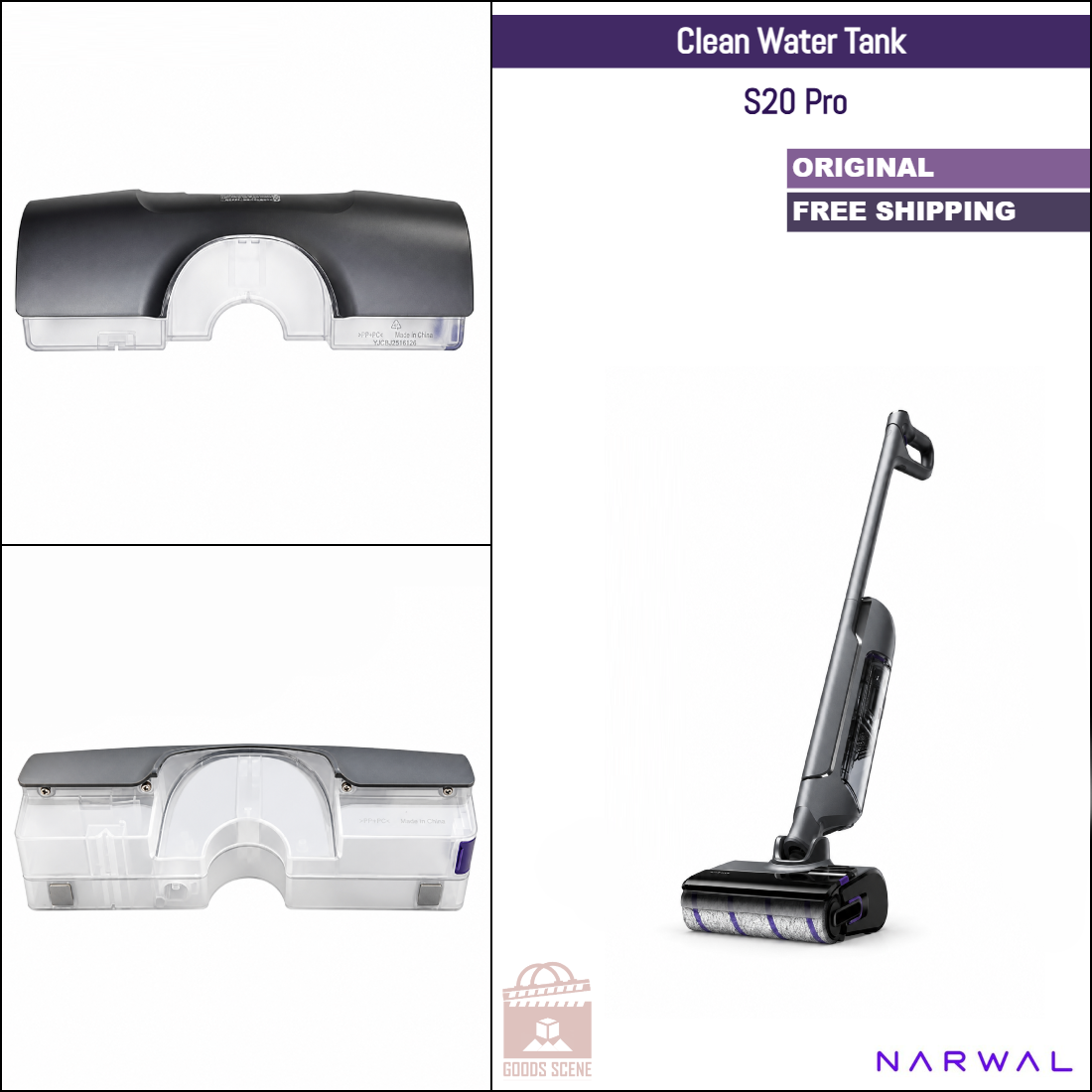 Narwal S20 Pro | Original Spare Parts & Accessories: Mop Cleaning Water Tank